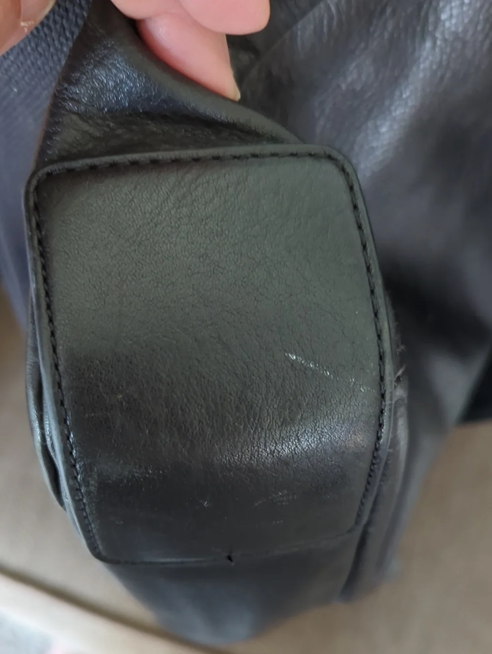 Fossil Black Leather Buckner Messenger Bag